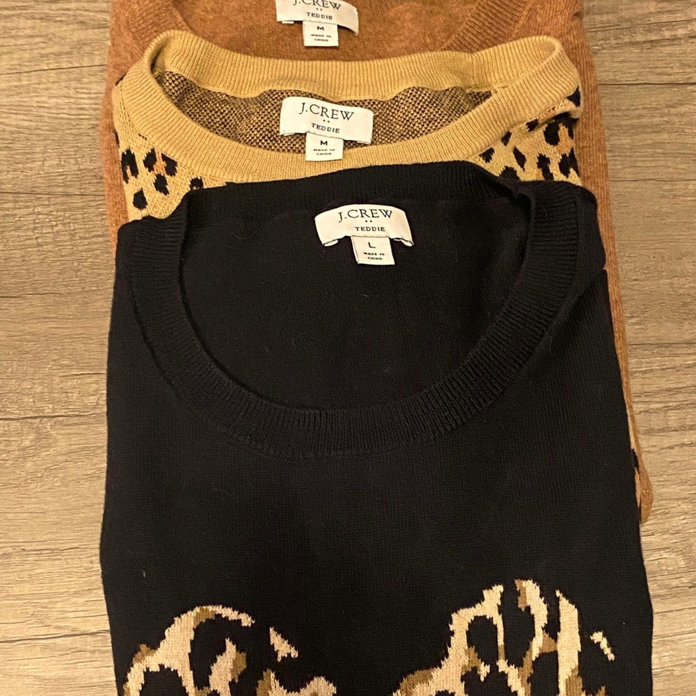 SOLD Bundle of 3 JCREW Teddie long sleeve shirts